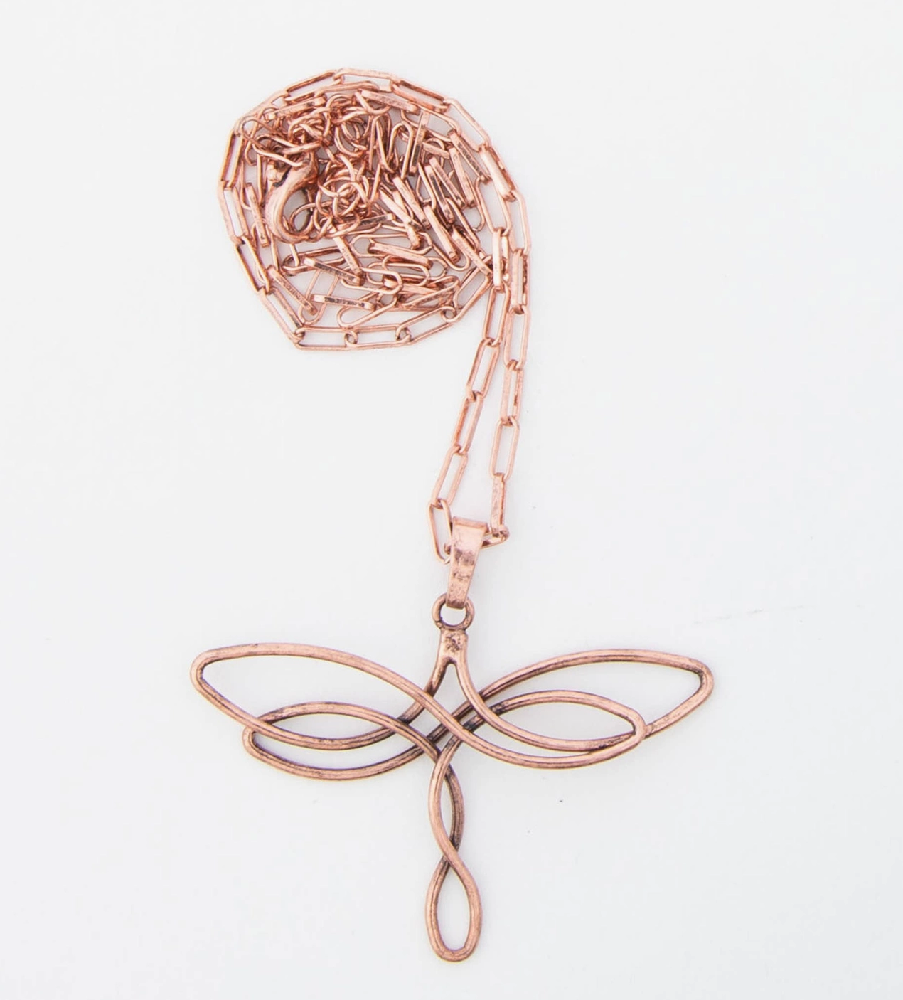 Wire Wrapped Dragon Fly Necklace