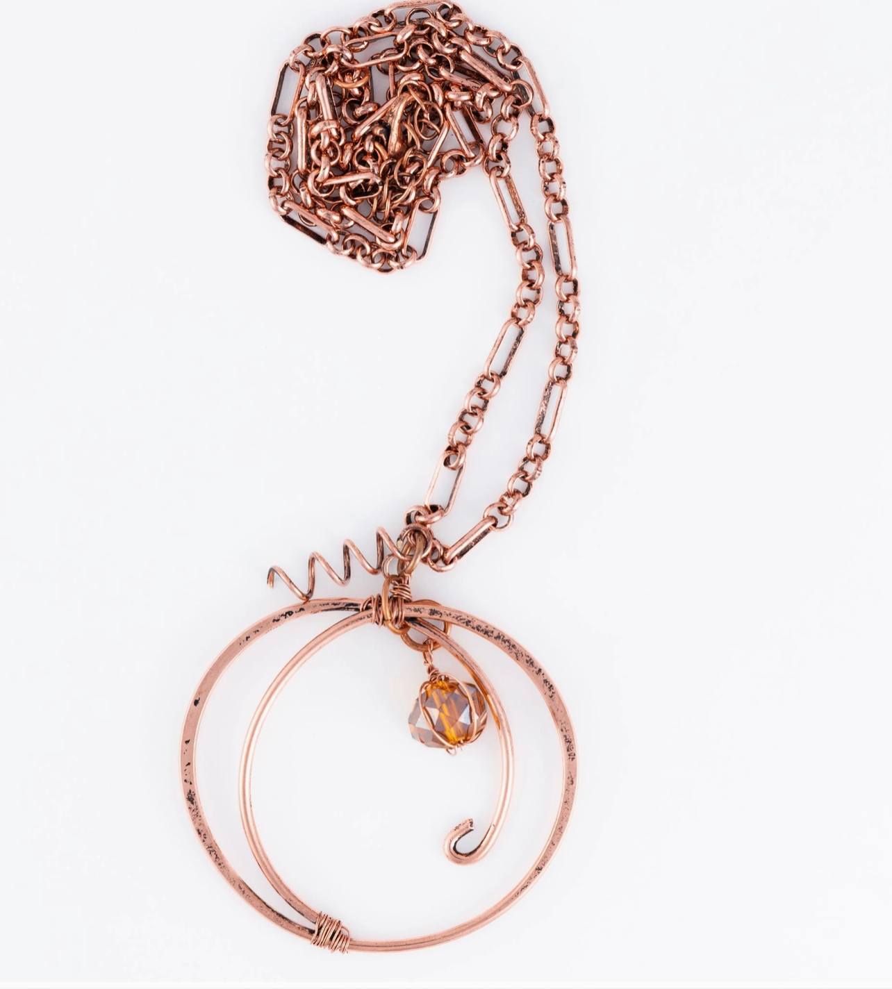 Pumpkin Wire Necklace