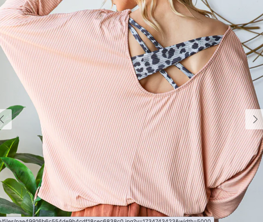 Leopard Criss Cross Shirt