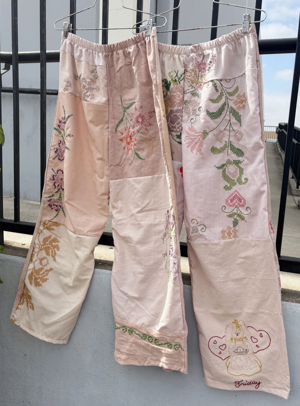 Upcycled Embroider Pants