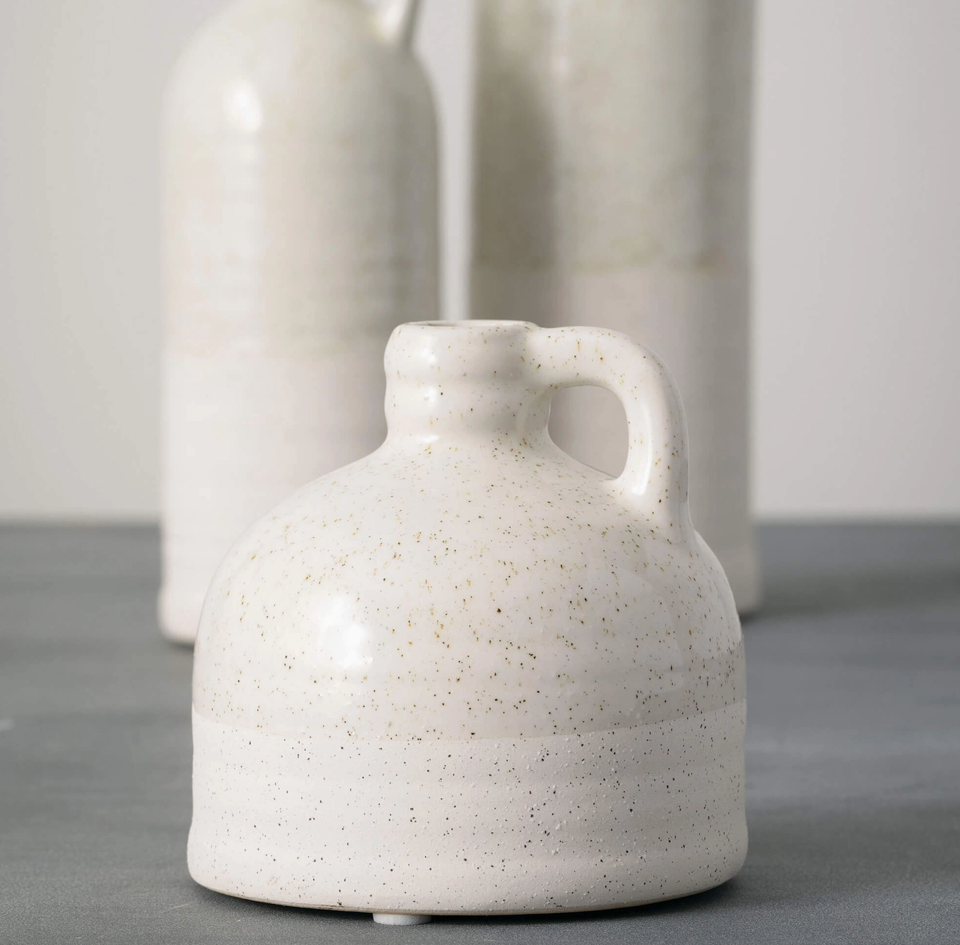 White Speckled Jug Trio