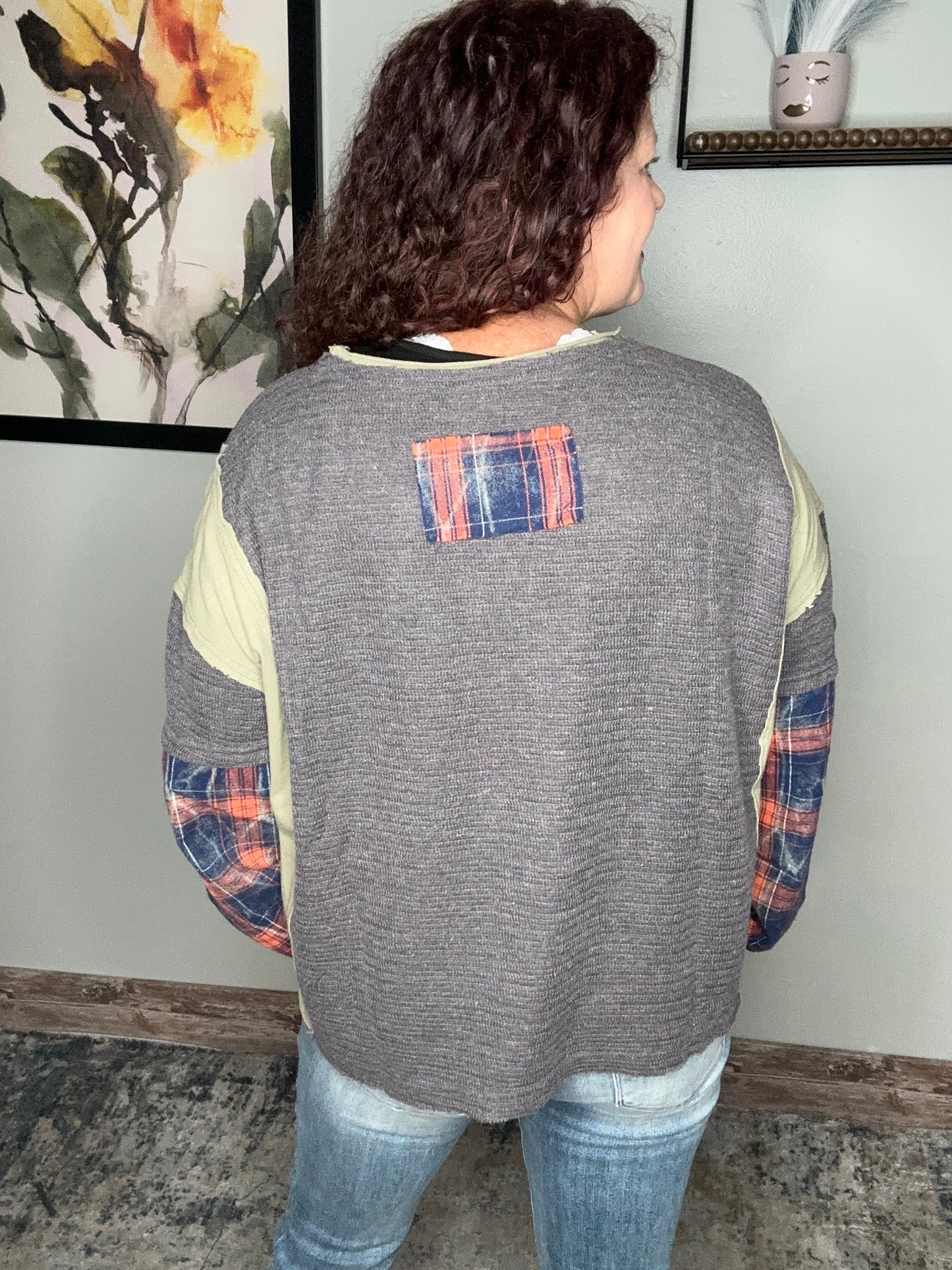 Peace and Plaid Top - Oli n Hali
