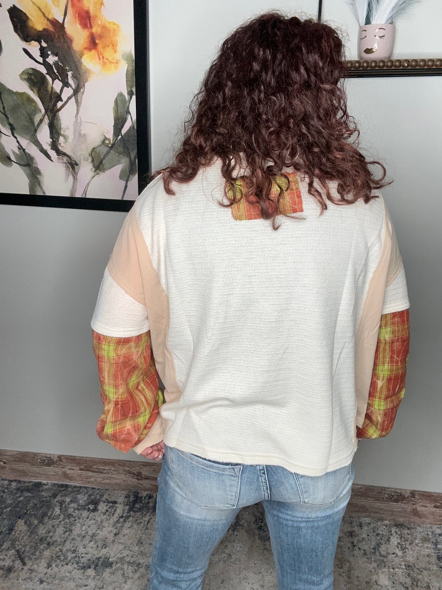 Peace and Plaid Top - Oli n Hali