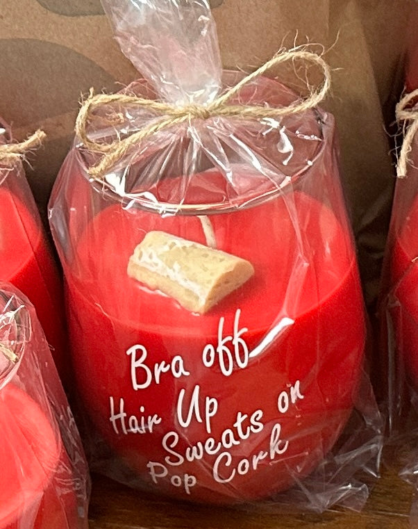 Wine Glass Candle