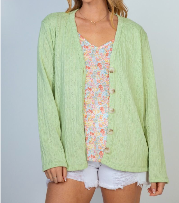 Open Cable Cardigan