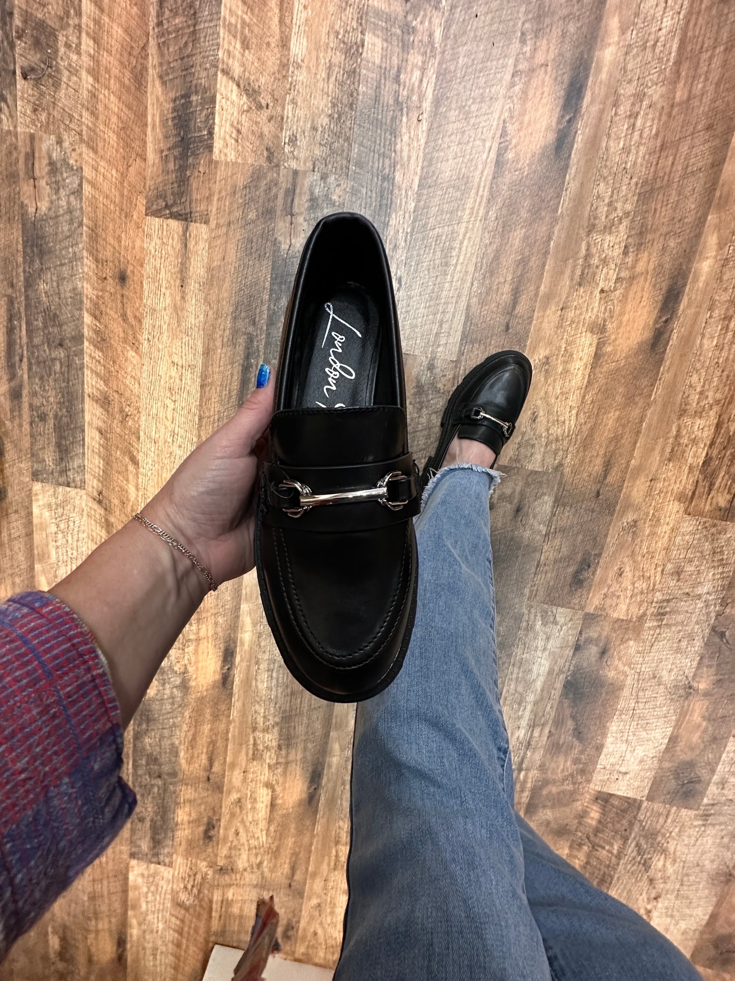 Loafer with Silver Bar