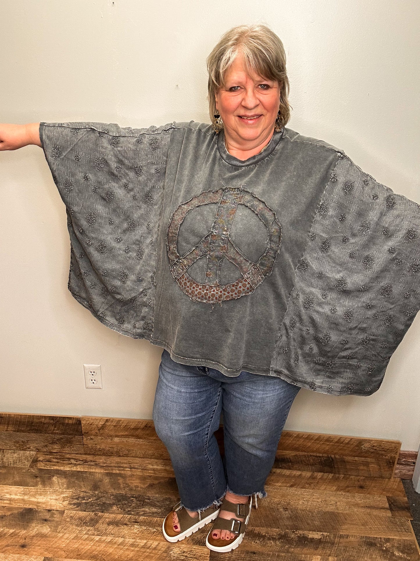 Peace Poncho Top