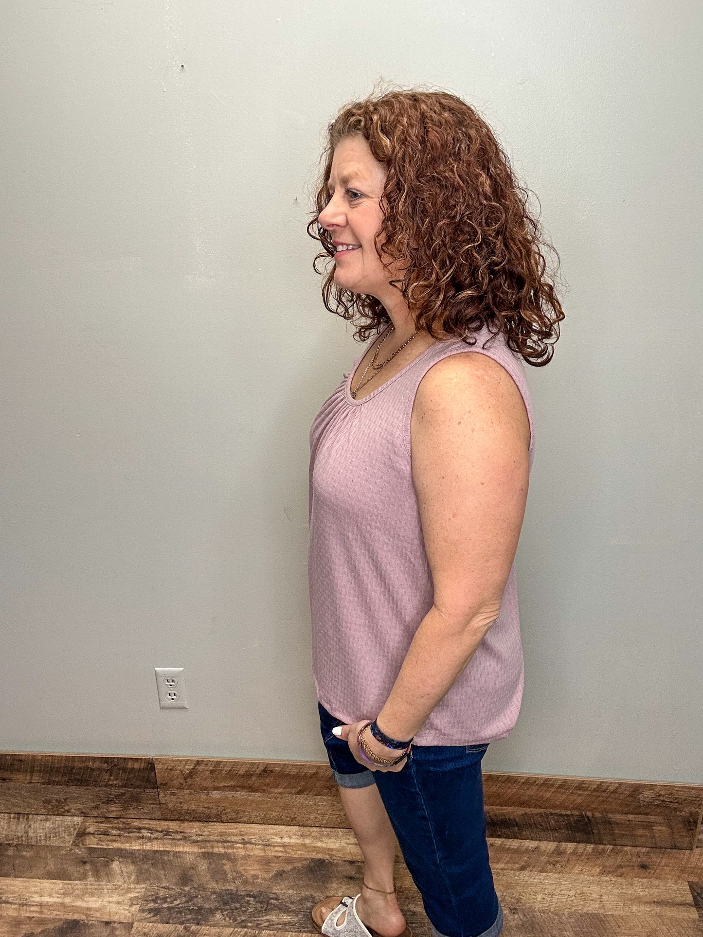 Pointelle Knit Tank