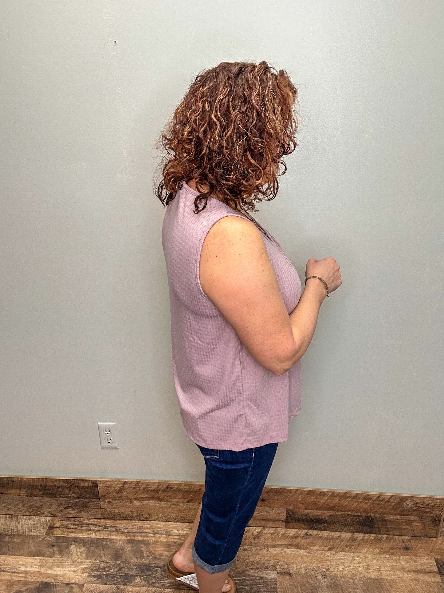 Pointelle Knit Tank