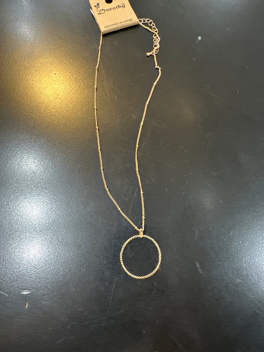 Gold Circle Necklace