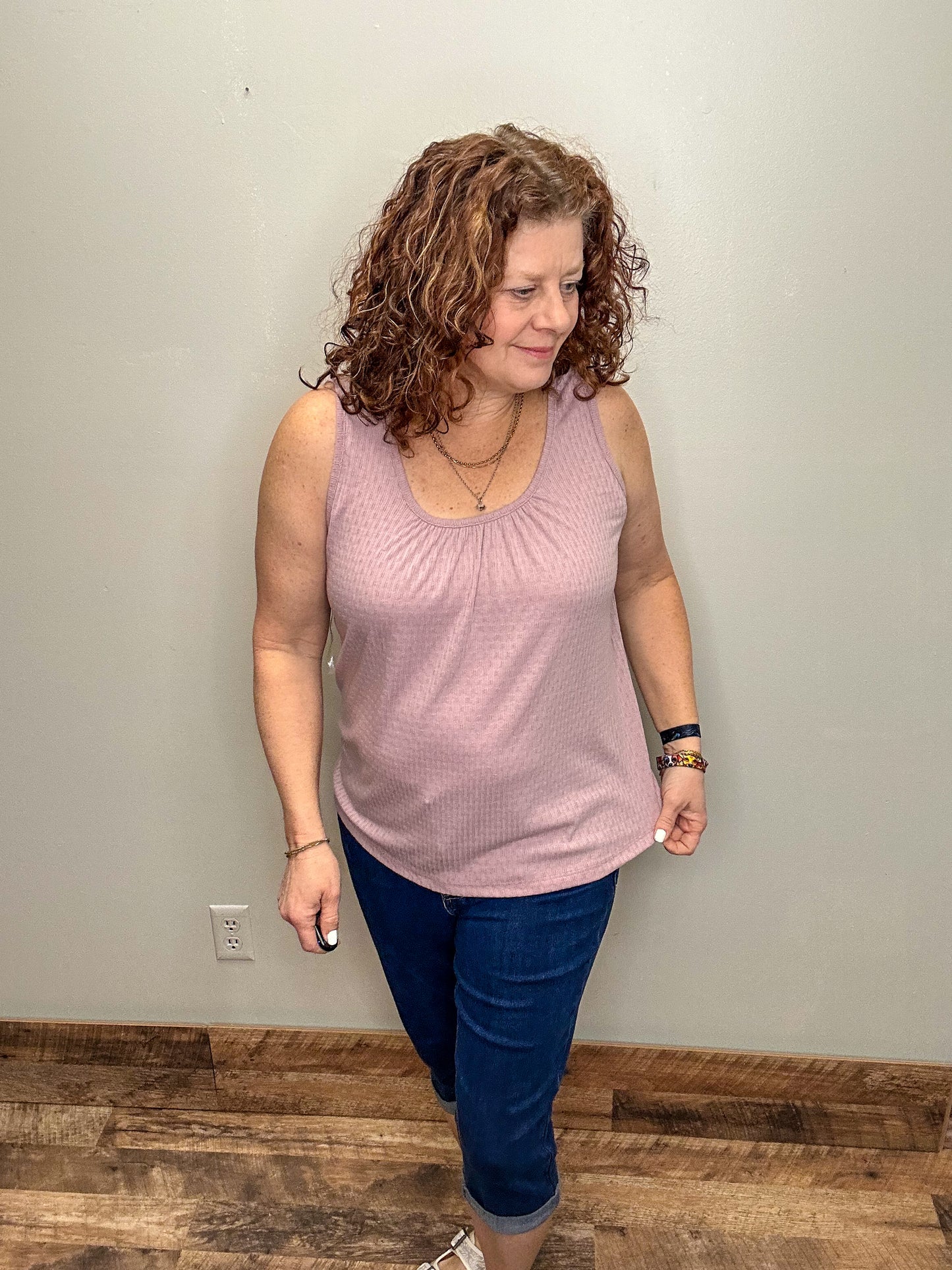 Pointelle Knit Tank