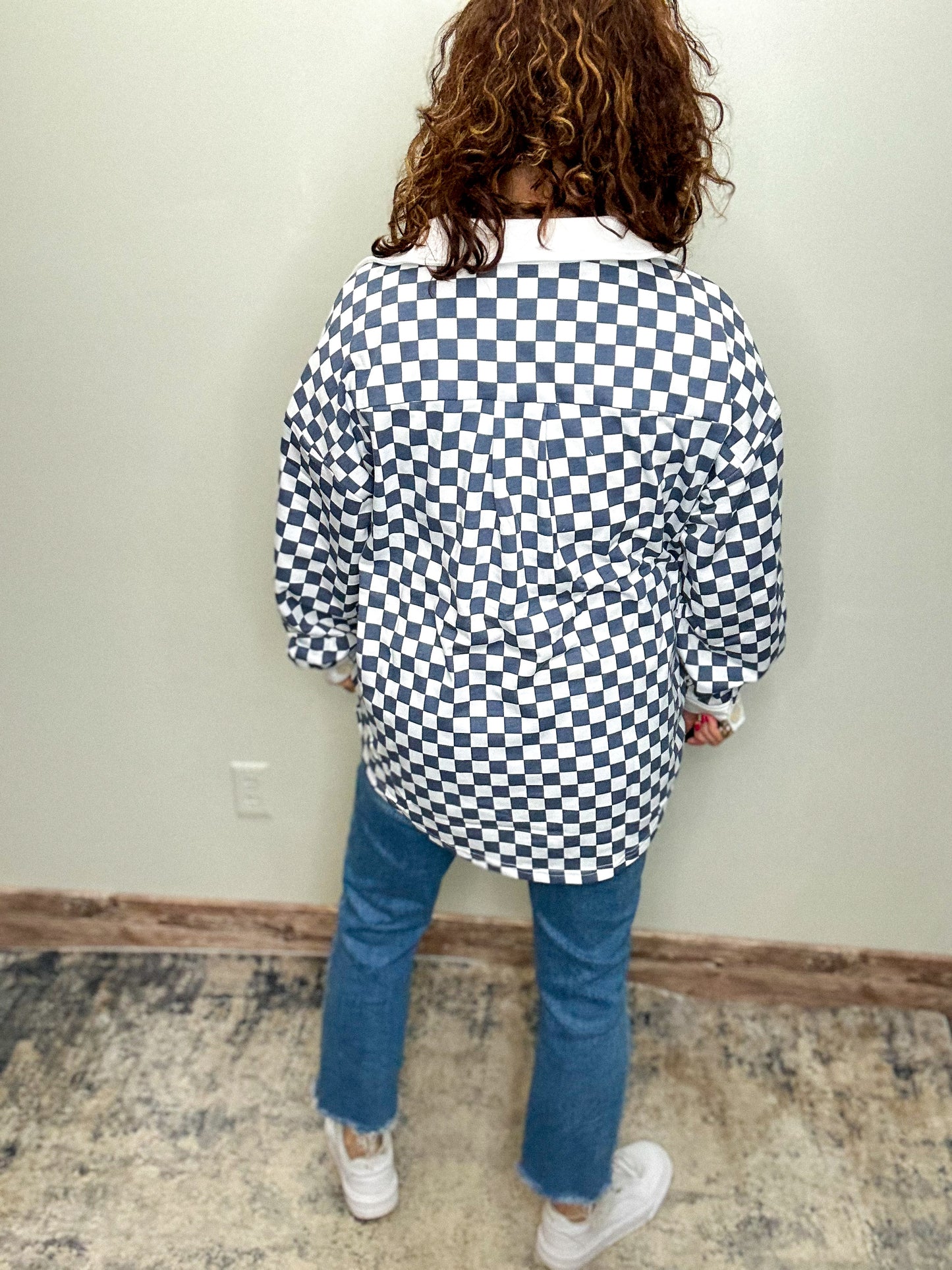 Checker Button Up