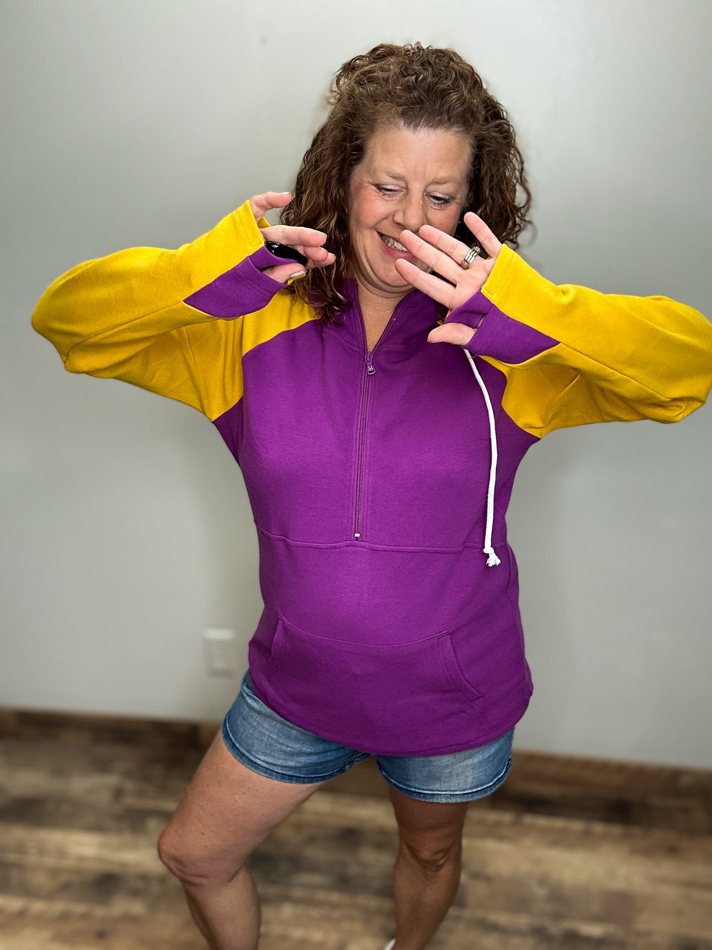 Game Day Half Zip Hoodie