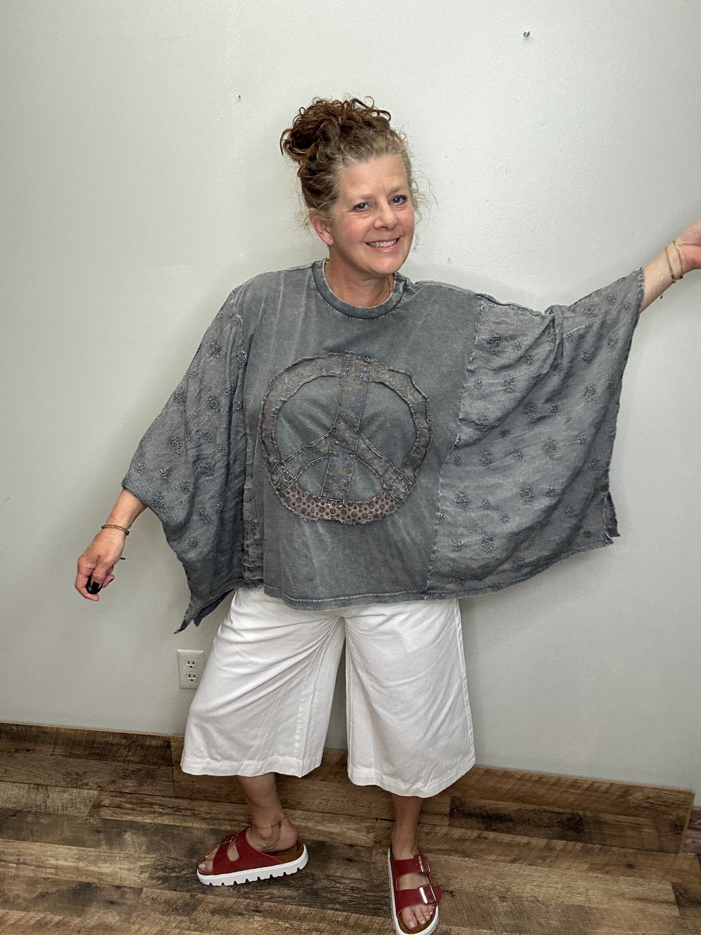Peace Poncho Top