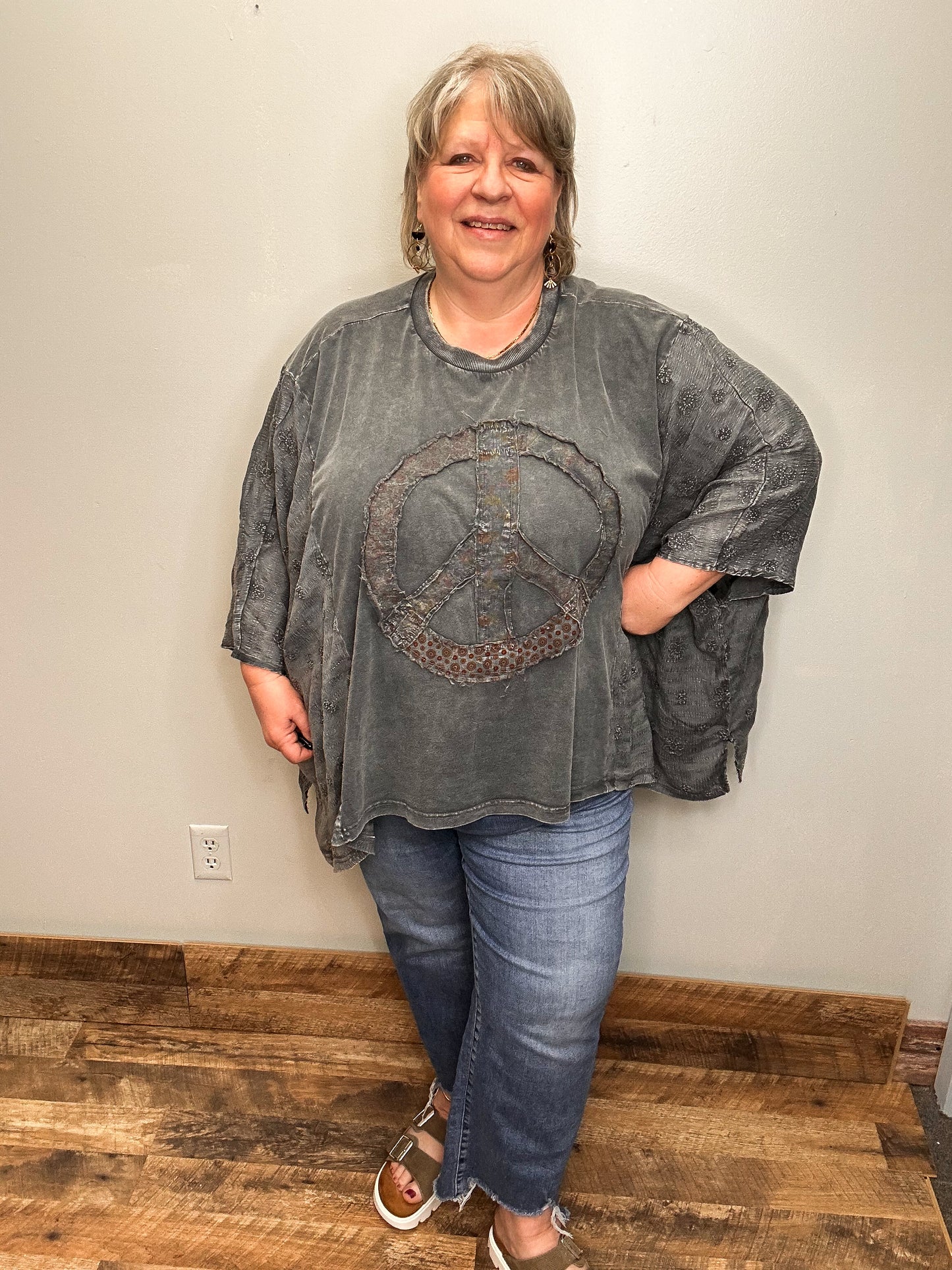 Peace Poncho Top