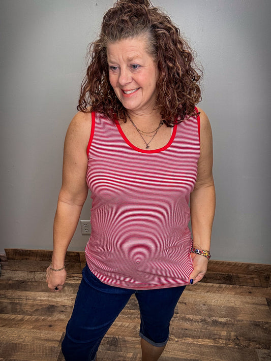 Red Stripe Tank