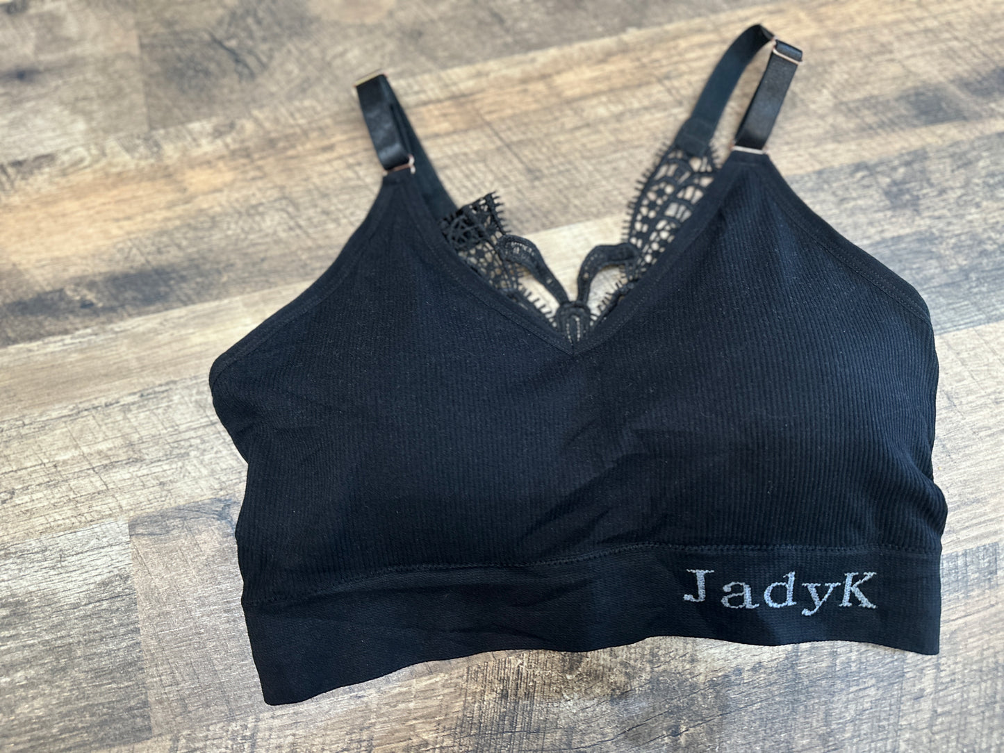 Jade Lace Bralette (Black/Nude) - Laura's Boutique, Inc