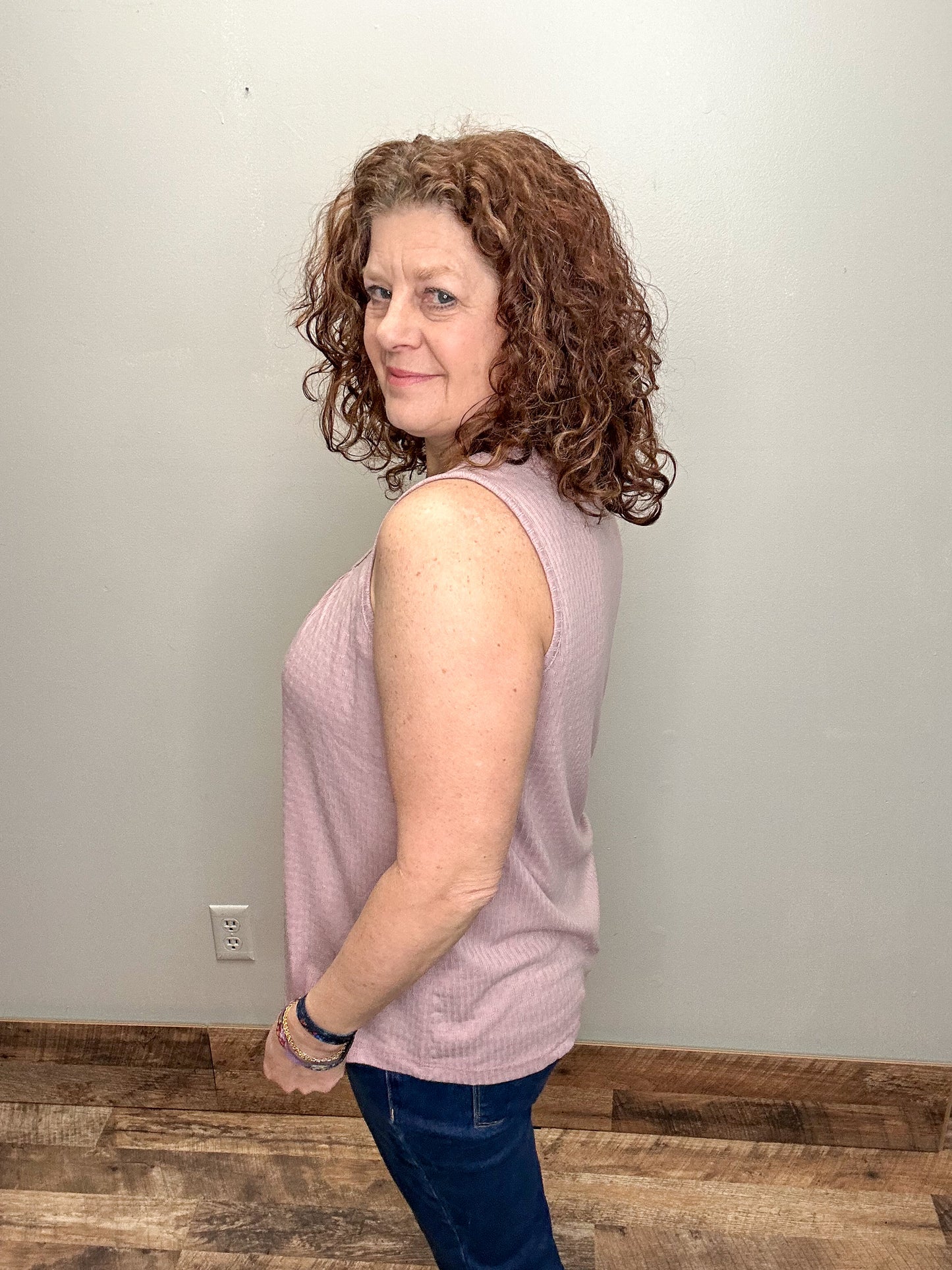 Pointelle Knit Tank