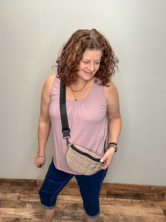 Pointelle Knit Tank