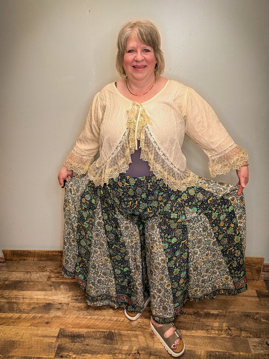 Boho Silk Pants