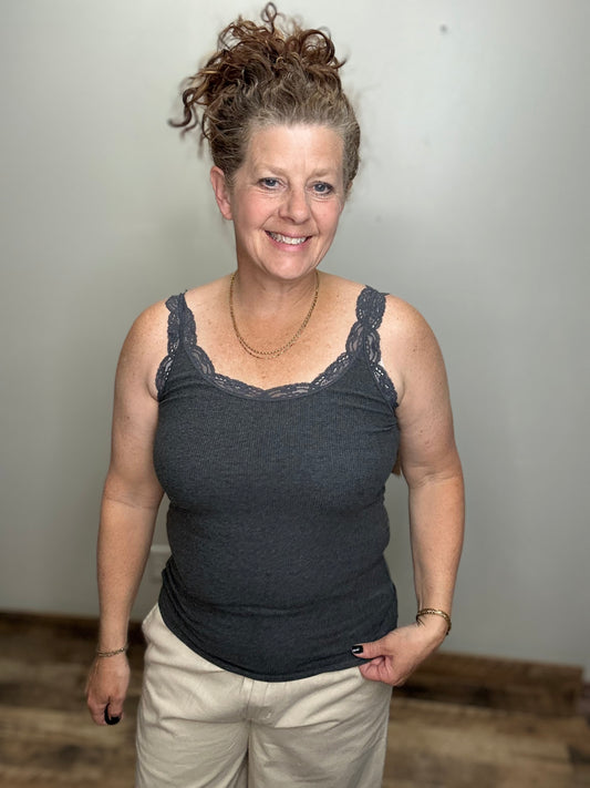 Lace Trim Tank