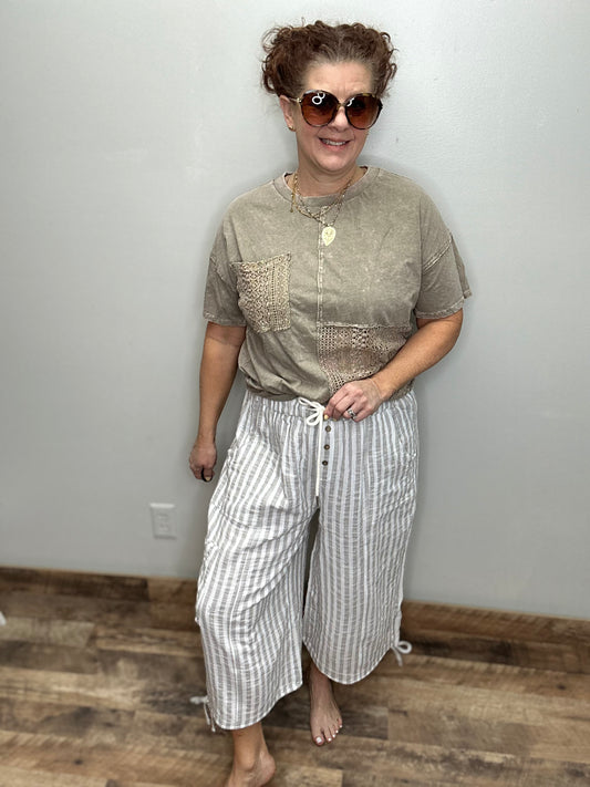 Wide Leg Capri