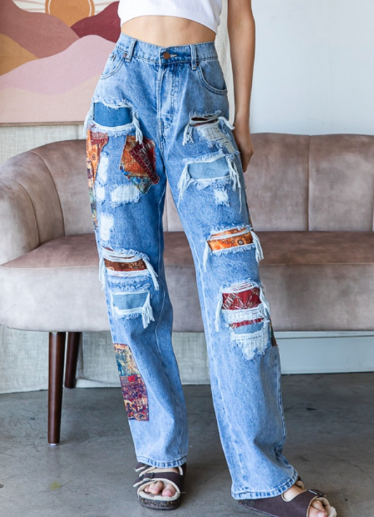 Patchwork Jeans