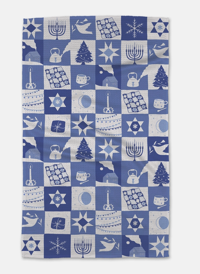 Holiday Geometry Towels