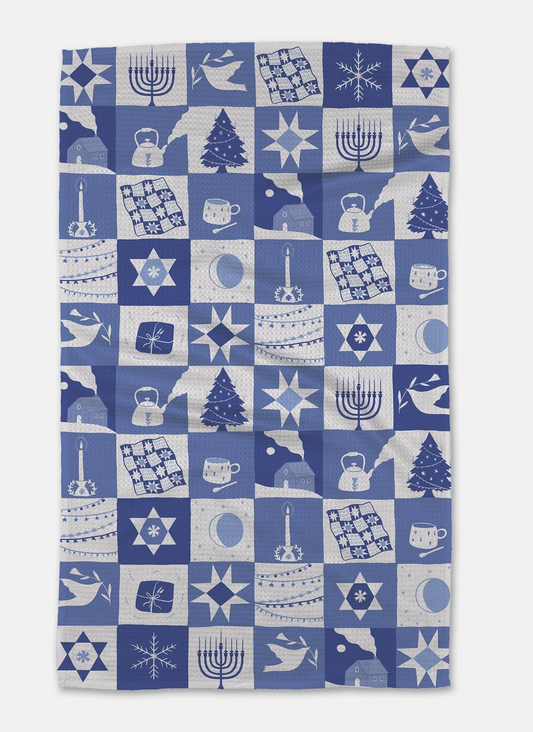 Holiday Geometry Towels