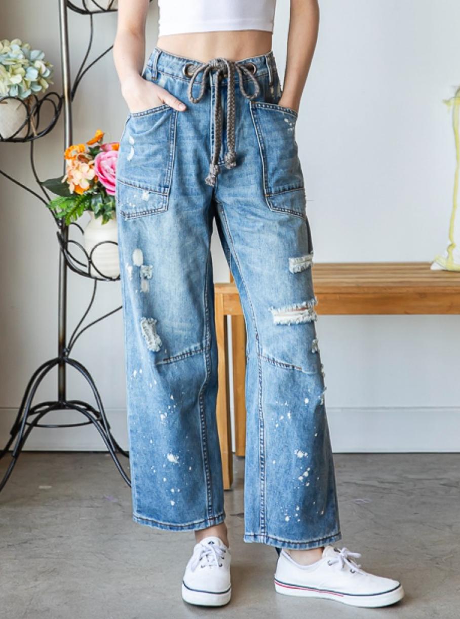 Oli n Hali Barrel Jeans