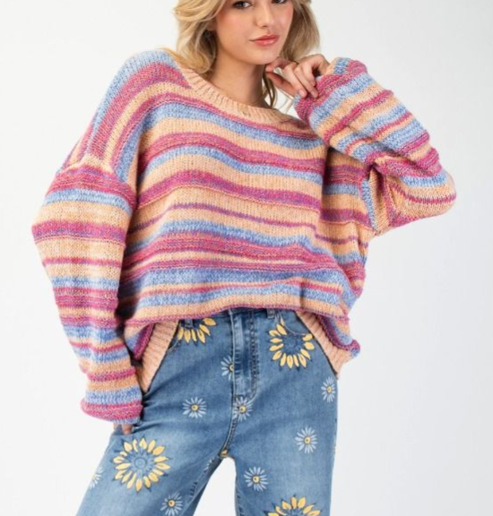 Bright Stripe Sweater