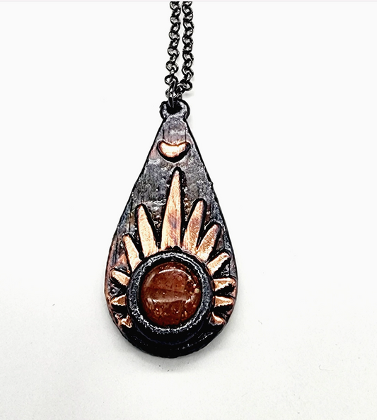 Sunstone Sunburst Necklace