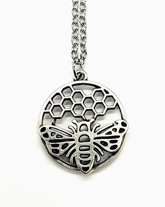 Silver Honeybee Necklace