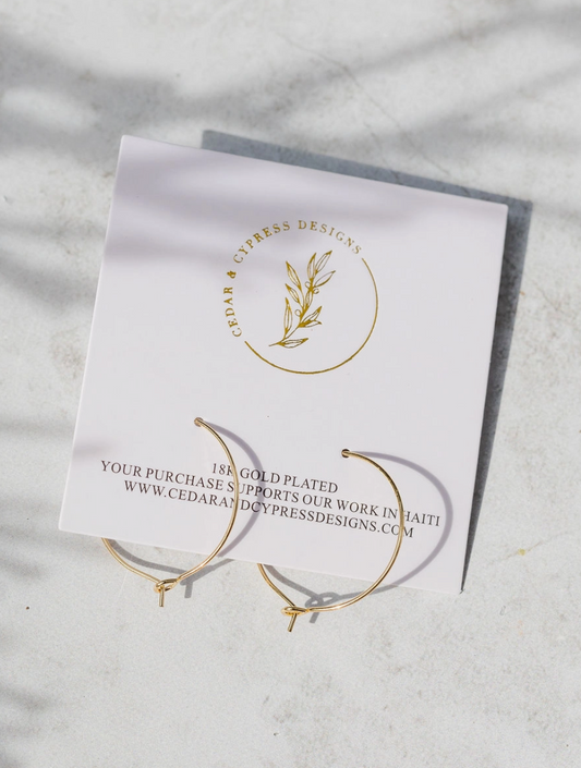 Dainty Gold Hoop Earrings