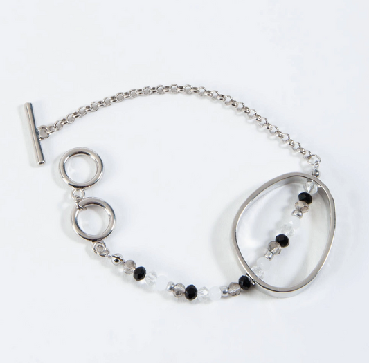 Bead and Hoop Toggle B racelet