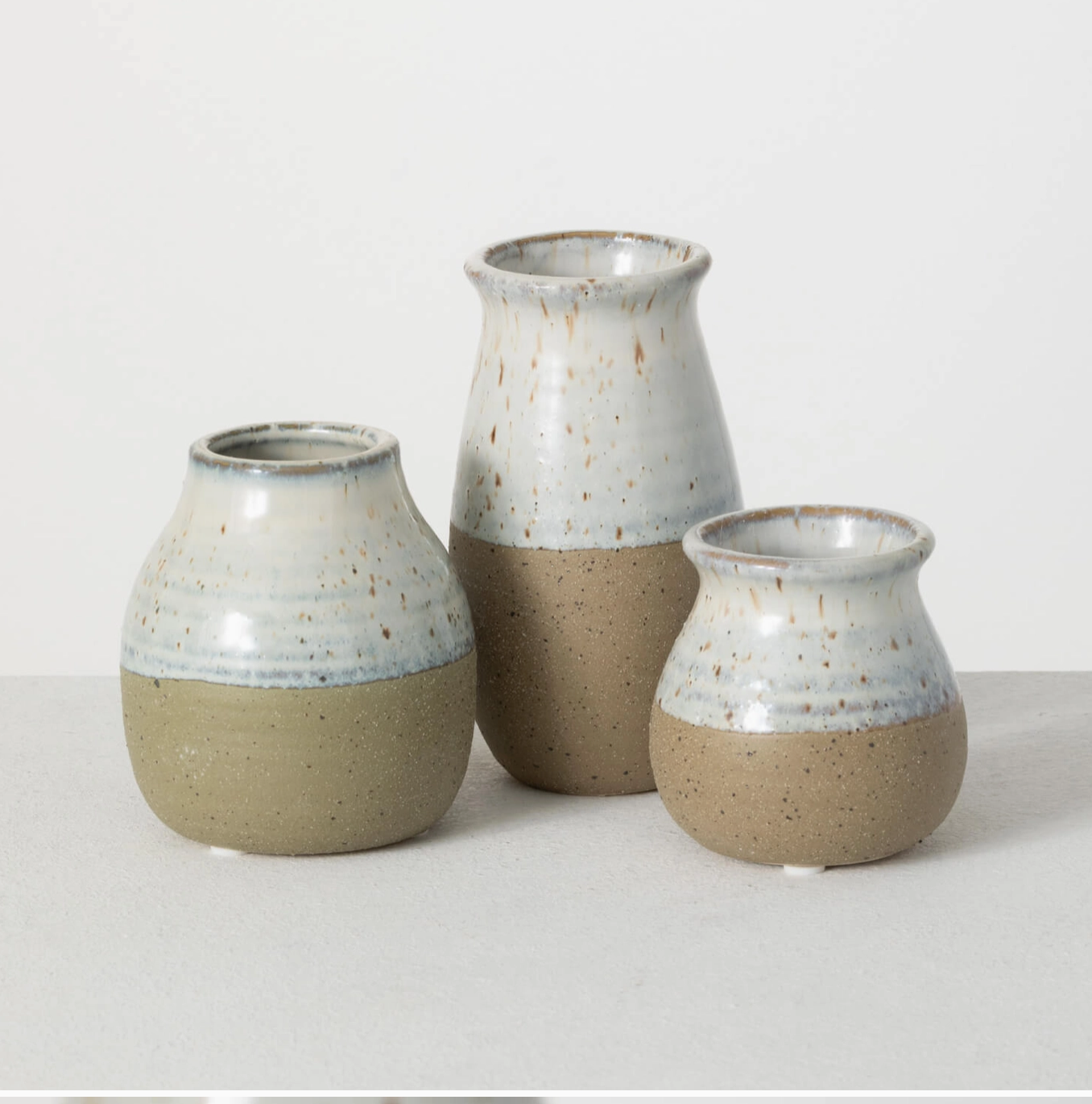 Two Tone Vase Set of 3