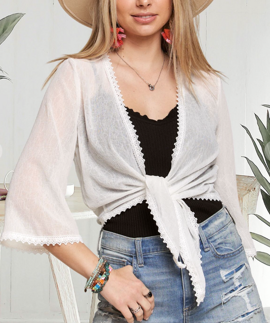 Tie Front Bolero