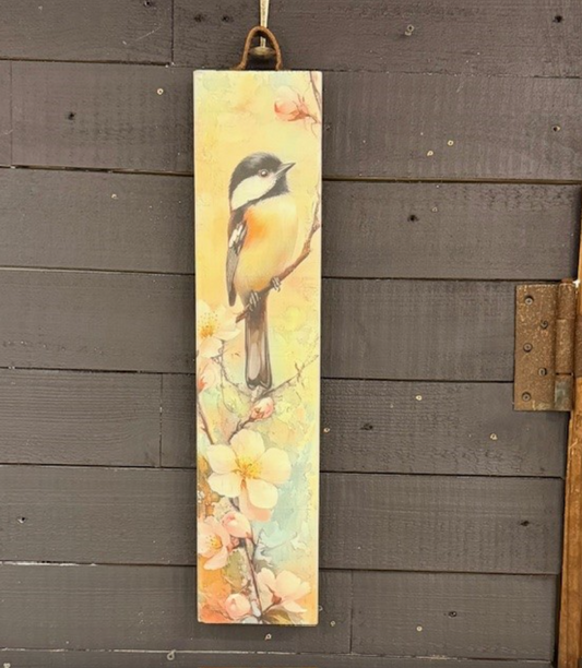 Bird W/pink Flowers