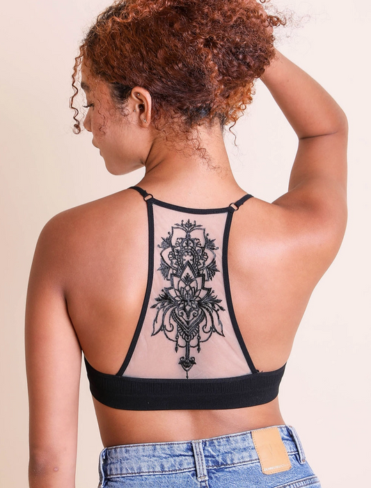 Original Tattoo Mesh Bralette