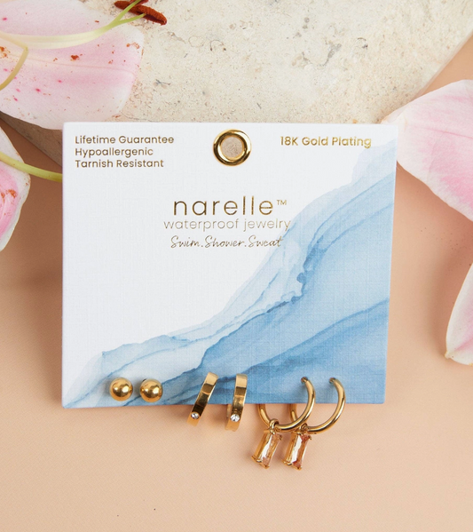 Waterproof Hoop Earrings set