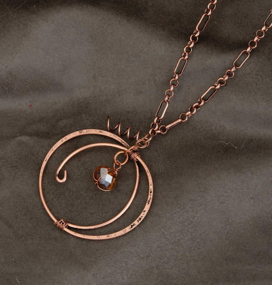 Pumpkin Wire Necklace