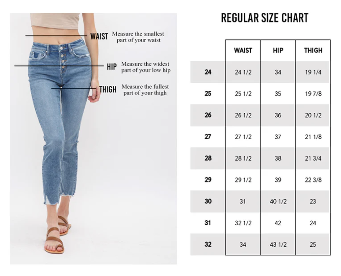 High Waist Straight Leg Jean