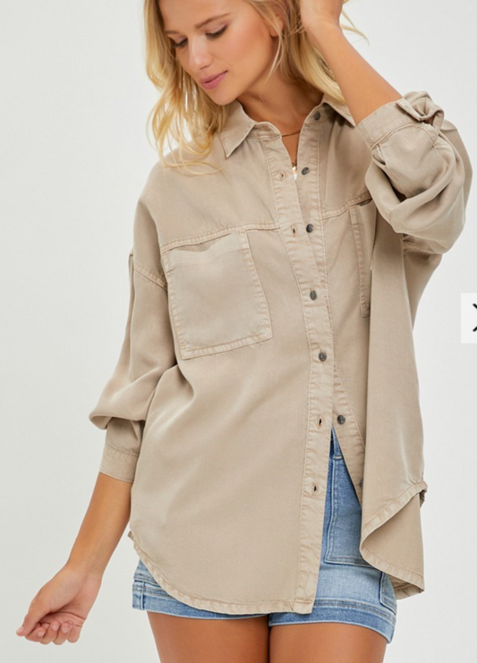 Tencel Button Shirt