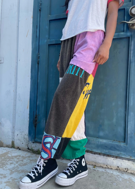 Upcycled T-shirt Pants