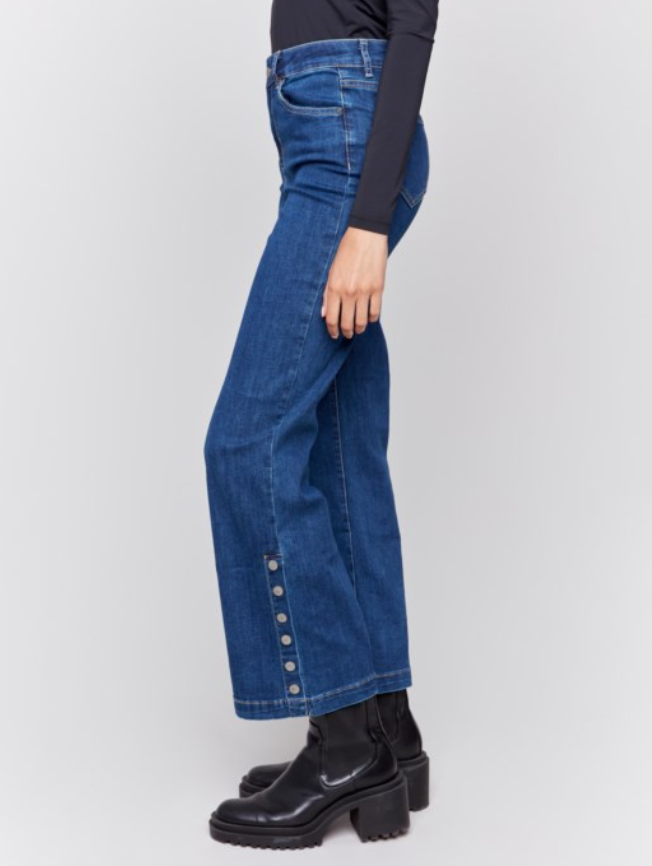 Button Flare Jeans