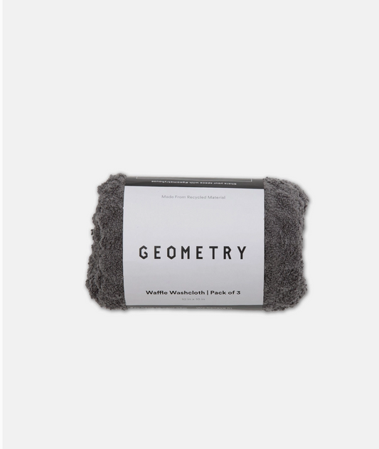 Geometry Waffle Washcloth Set