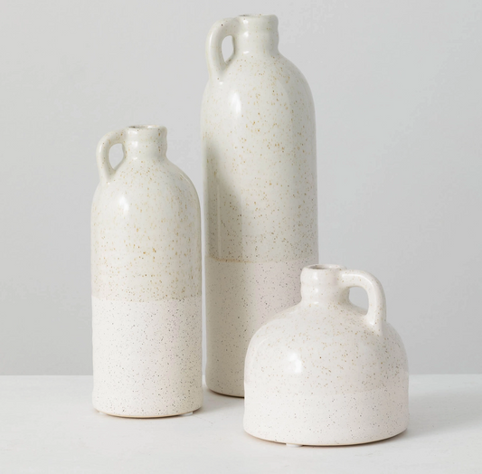 White Speckled Jug Trio