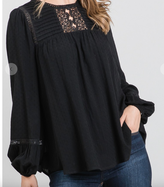 Peek a Boo Lace Top