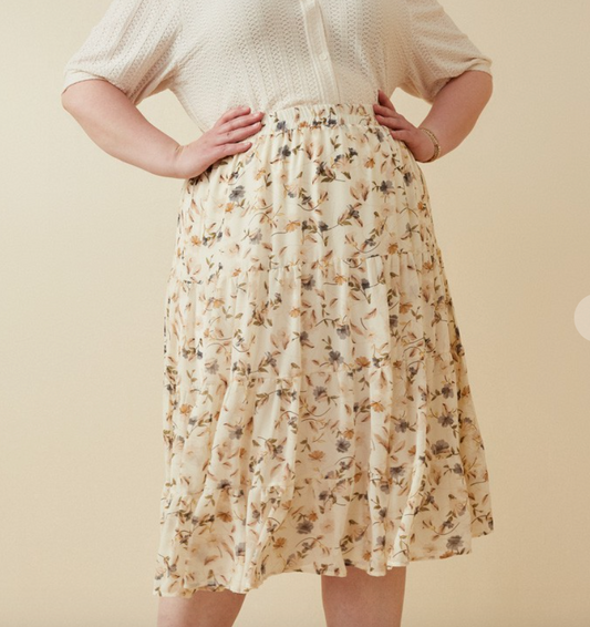 Dusty Floral Skirt
